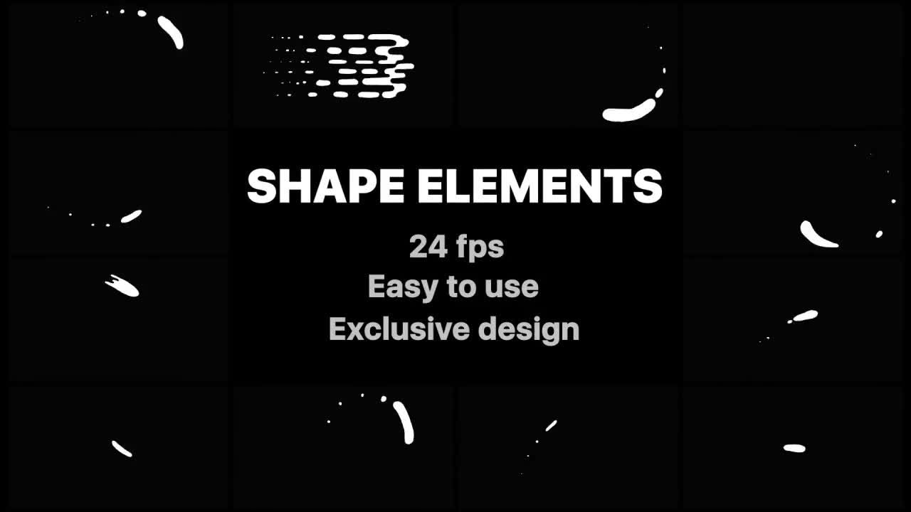 12个独特设计卡通动画液体形状元素16设计素材网精选AE模板