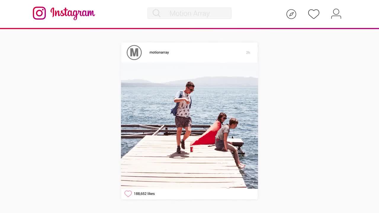 时尚现代简洁的动画Instagram促销亿图网易图库精选AE模板