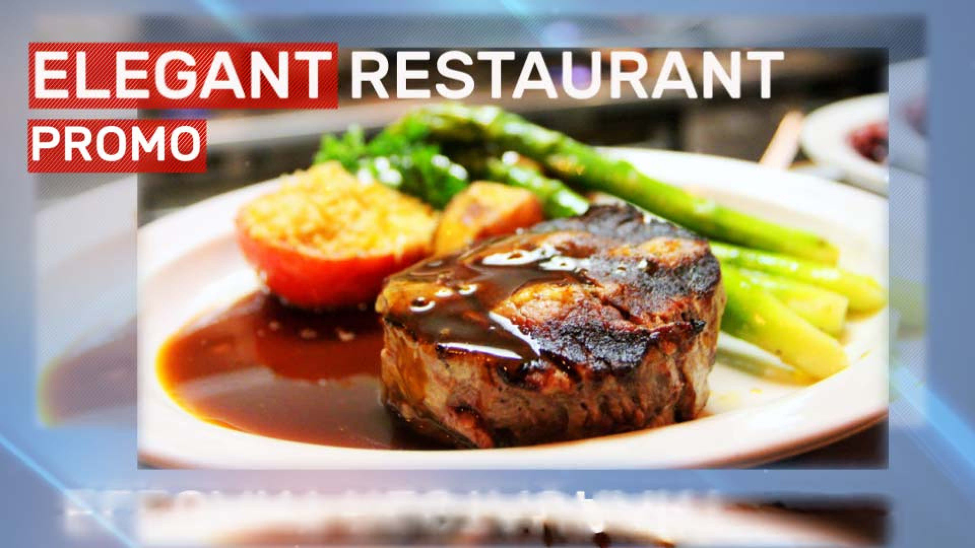 优雅的餐厅促销亿图网易图库精选AE模板