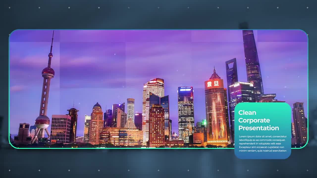 专业企业幻灯片动画素材中国精选PR图文模板