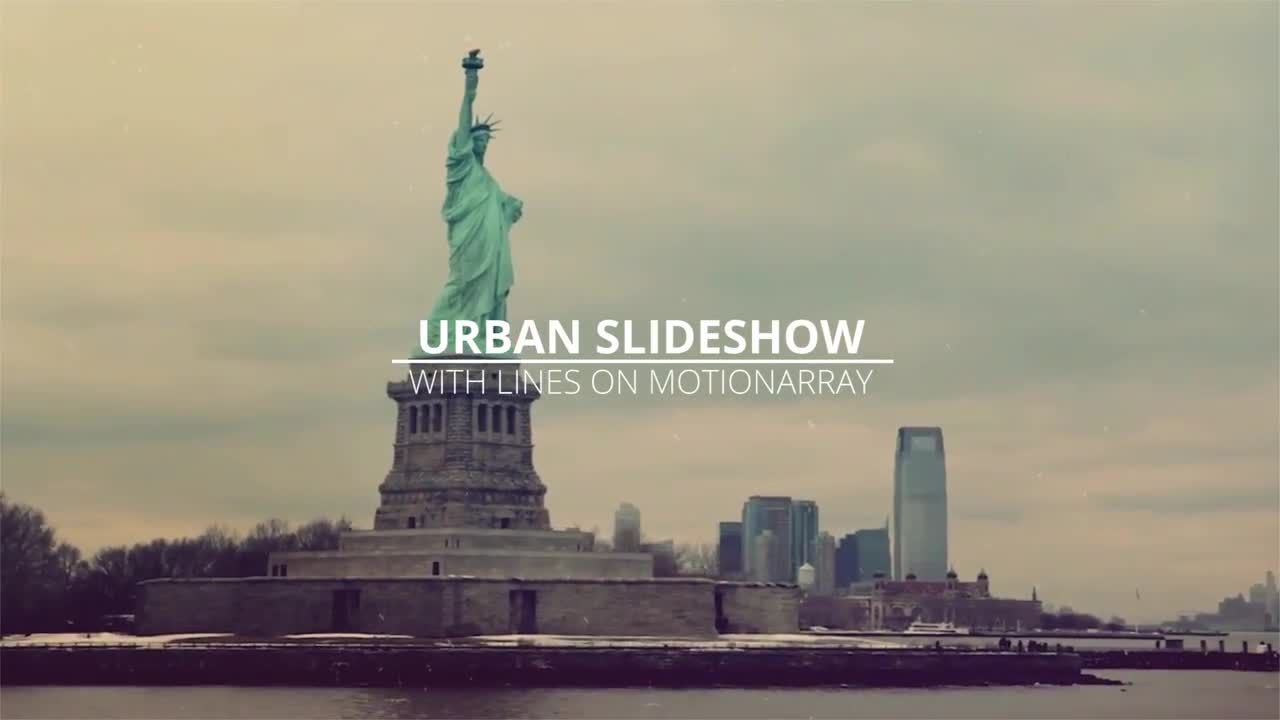 酷炫的城市幻灯片16设计素材网推荐PR模板