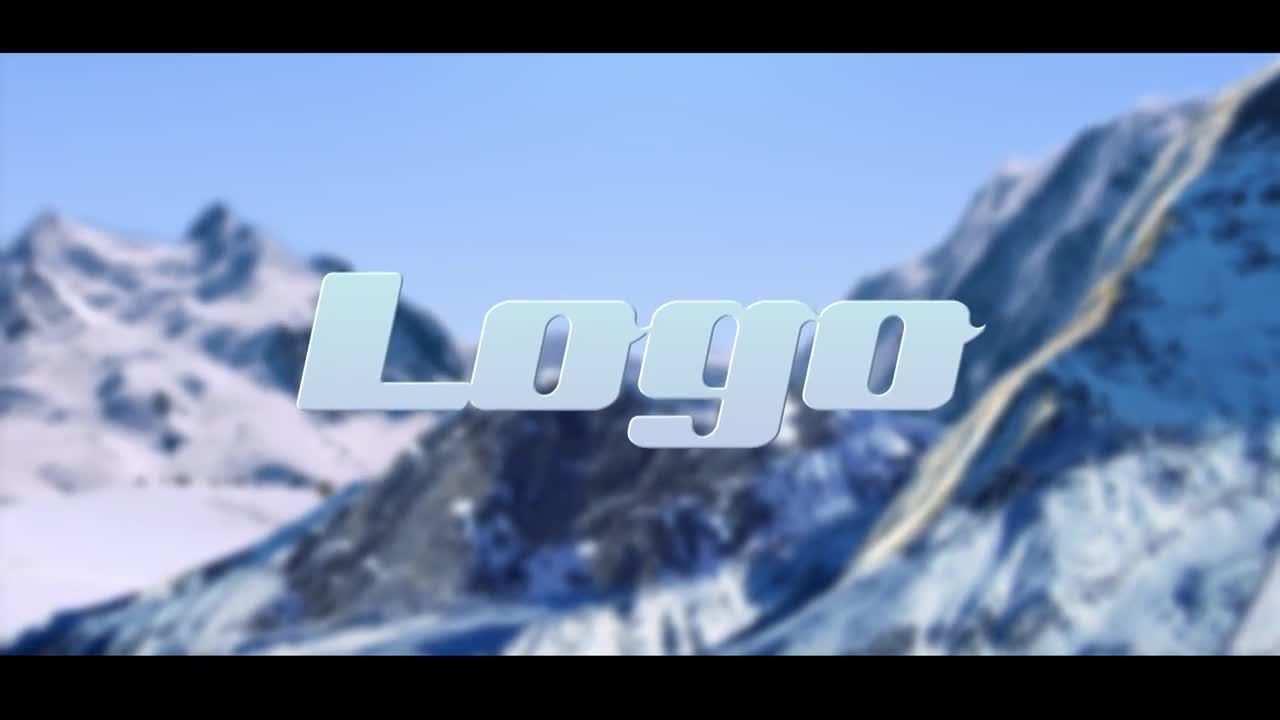 漂亮的山脉动画LOGO标志16素材推荐PR模板