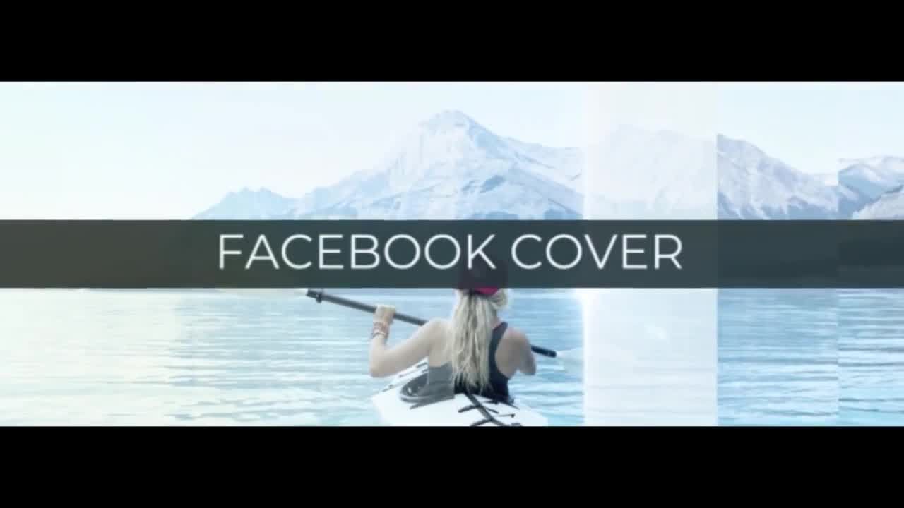 Facebook封面徽标视频16设计素材网精选pr模板