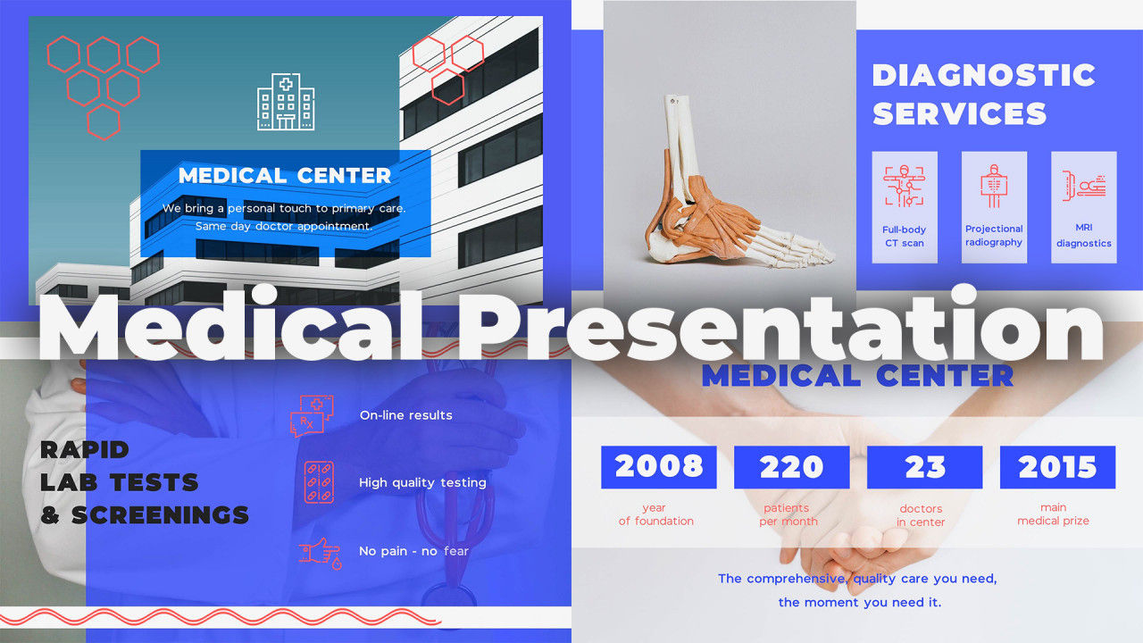 专业的医疗演讲幻灯片展示16设计素材网精选pr模板