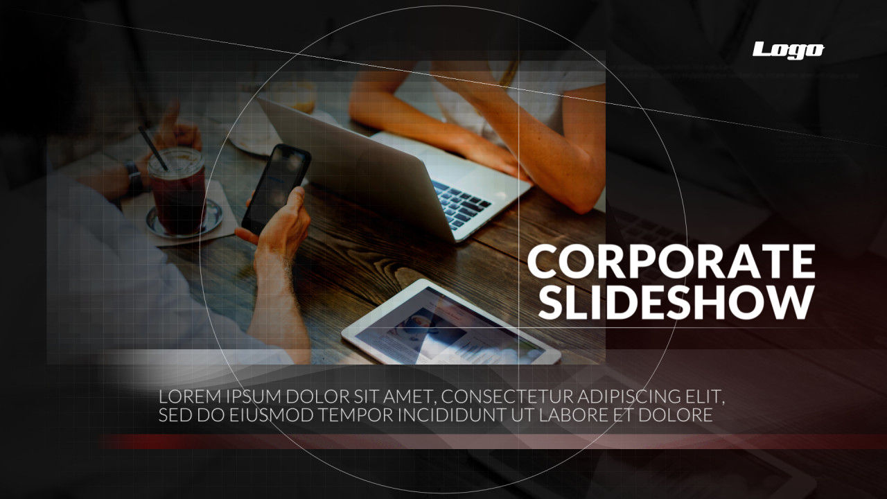 高分辨率动画标题幻灯片转场效果16设计素材网精选pr模板Corporate Slideshow