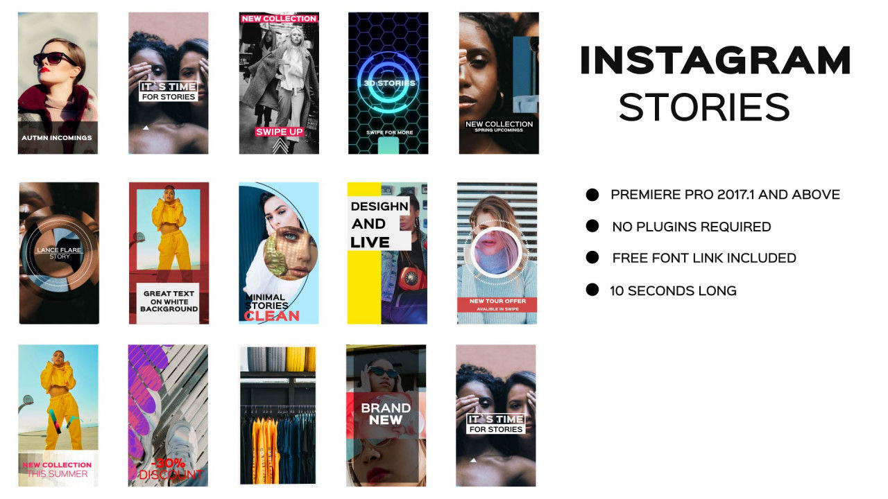 现代创意时尚Instagram故事亿图网易图库精选PR模板