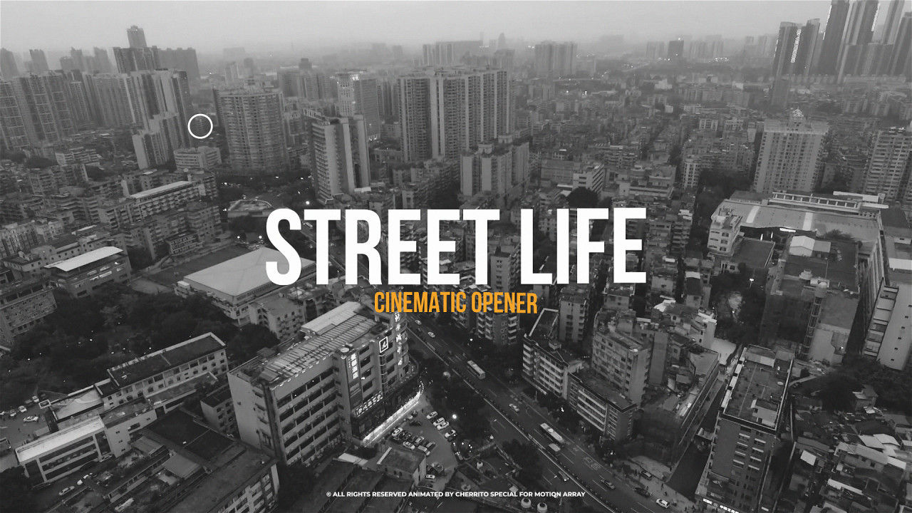 现代且流畅的街头生活电影pr过渡模板
