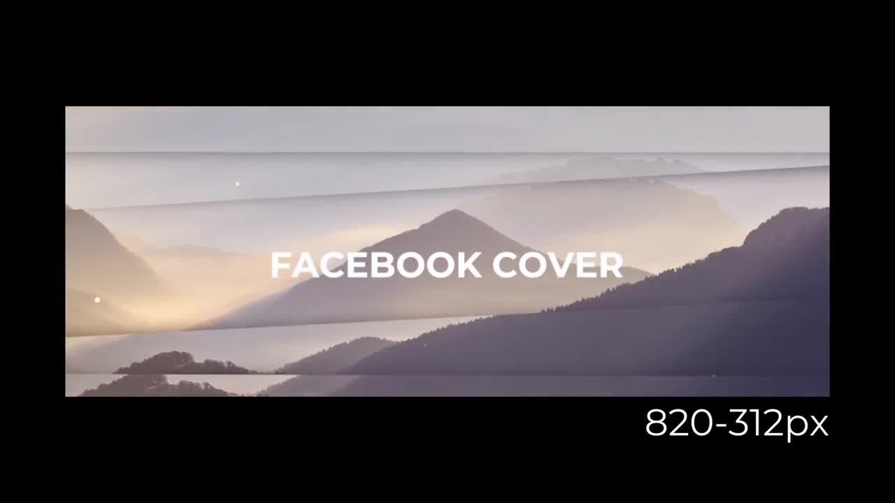 Facebook封面视频16设计素材网推荐PR模板