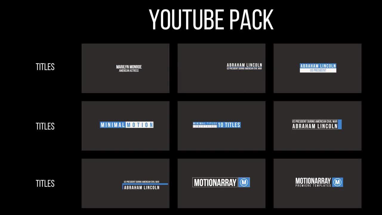 YouTube视频徽标展示16设计素材网精选pr模板