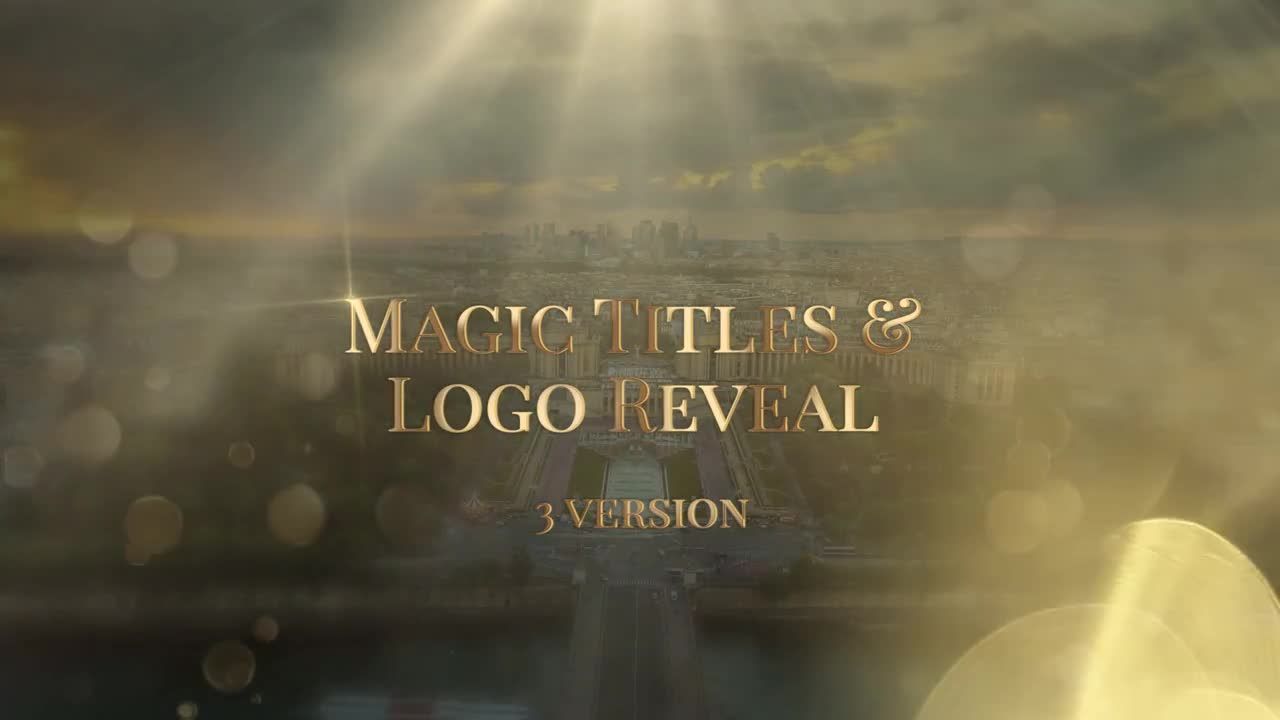 梦幻的魔法logo动画展示普贤居推荐Pr模板