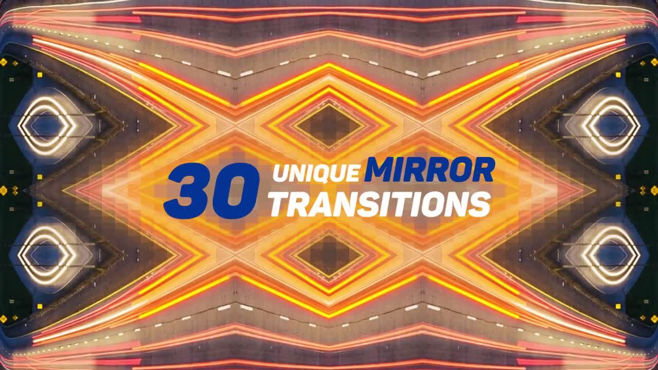 30种不同的镜像过渡16图库推荐PR模板