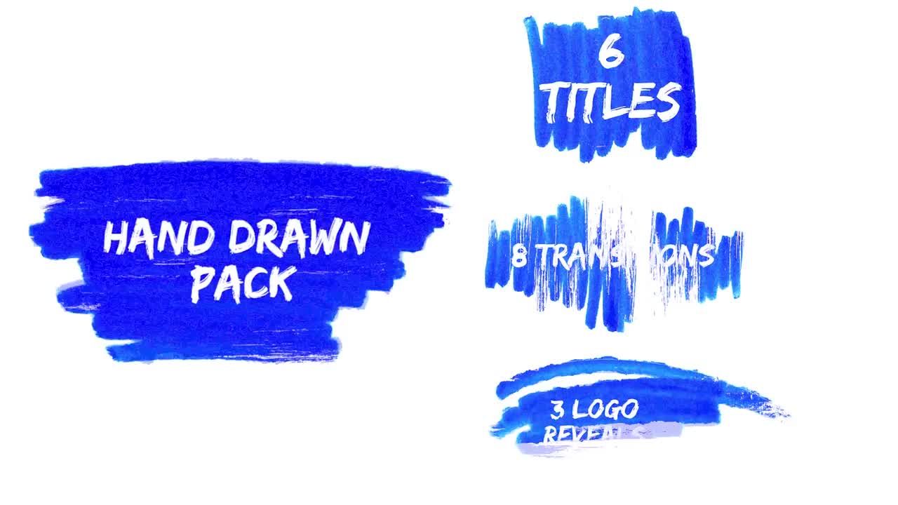传统风格的手绘logo动画展示16设计素材网推荐Pr模板