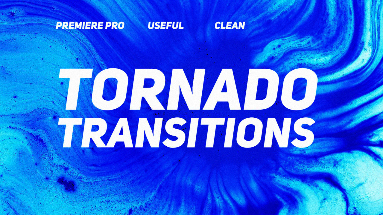 10个简洁的龙卷风过渡素材天下推荐PR模板