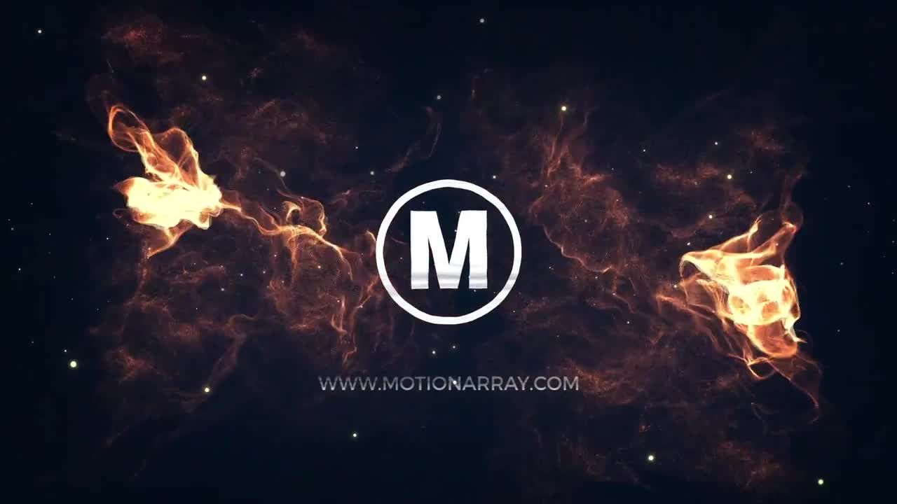 燃烧粒子和火花效果logo展示亿图网易图库推荐Pr模板