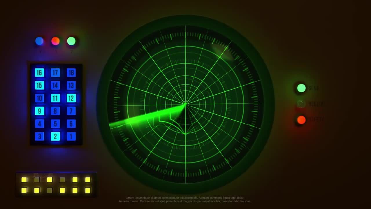 动态雷达影视节目徽标显示16设计素材网推荐PR模板