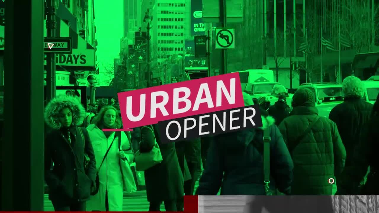 酷炫的城市开场动画亿图网易图库推荐PR模板