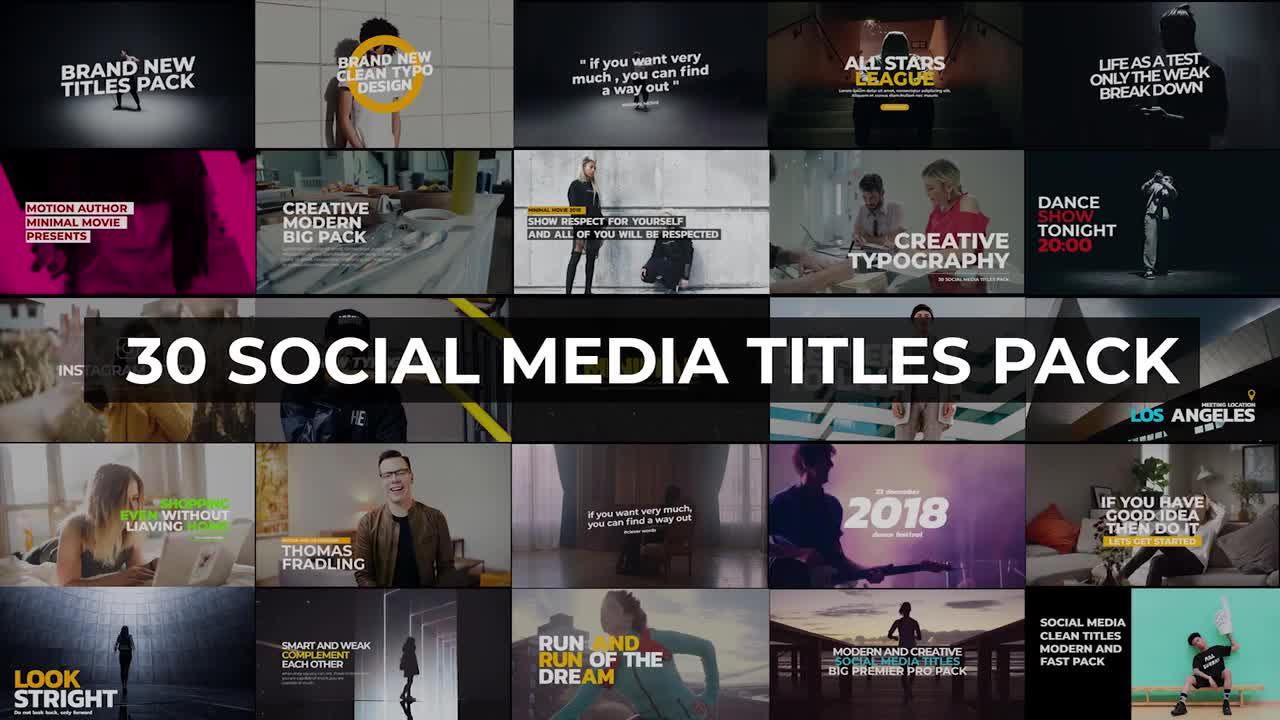 30个社交媒体标题包16设计素材网推荐PR模板