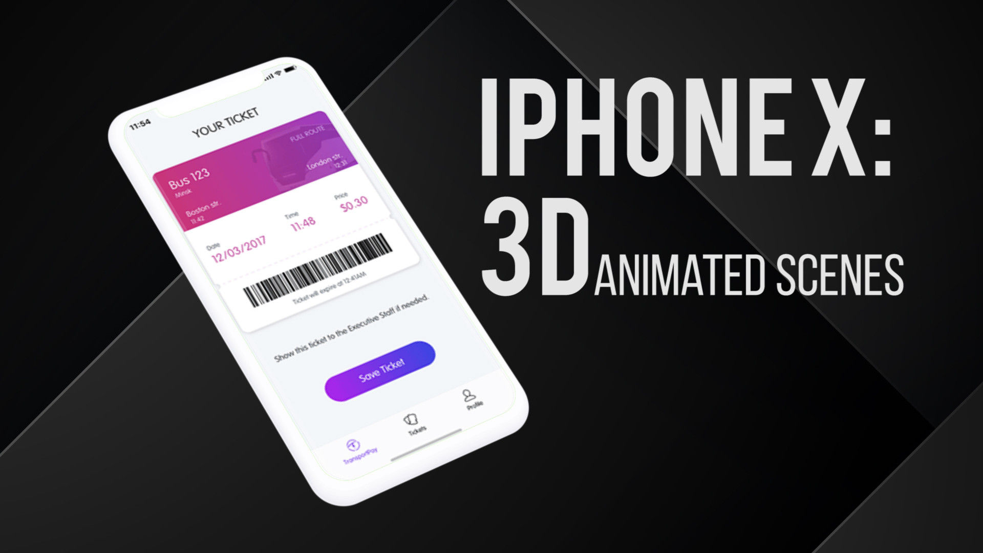 9个3D动画iPhone X介绍16图库精选pr模板