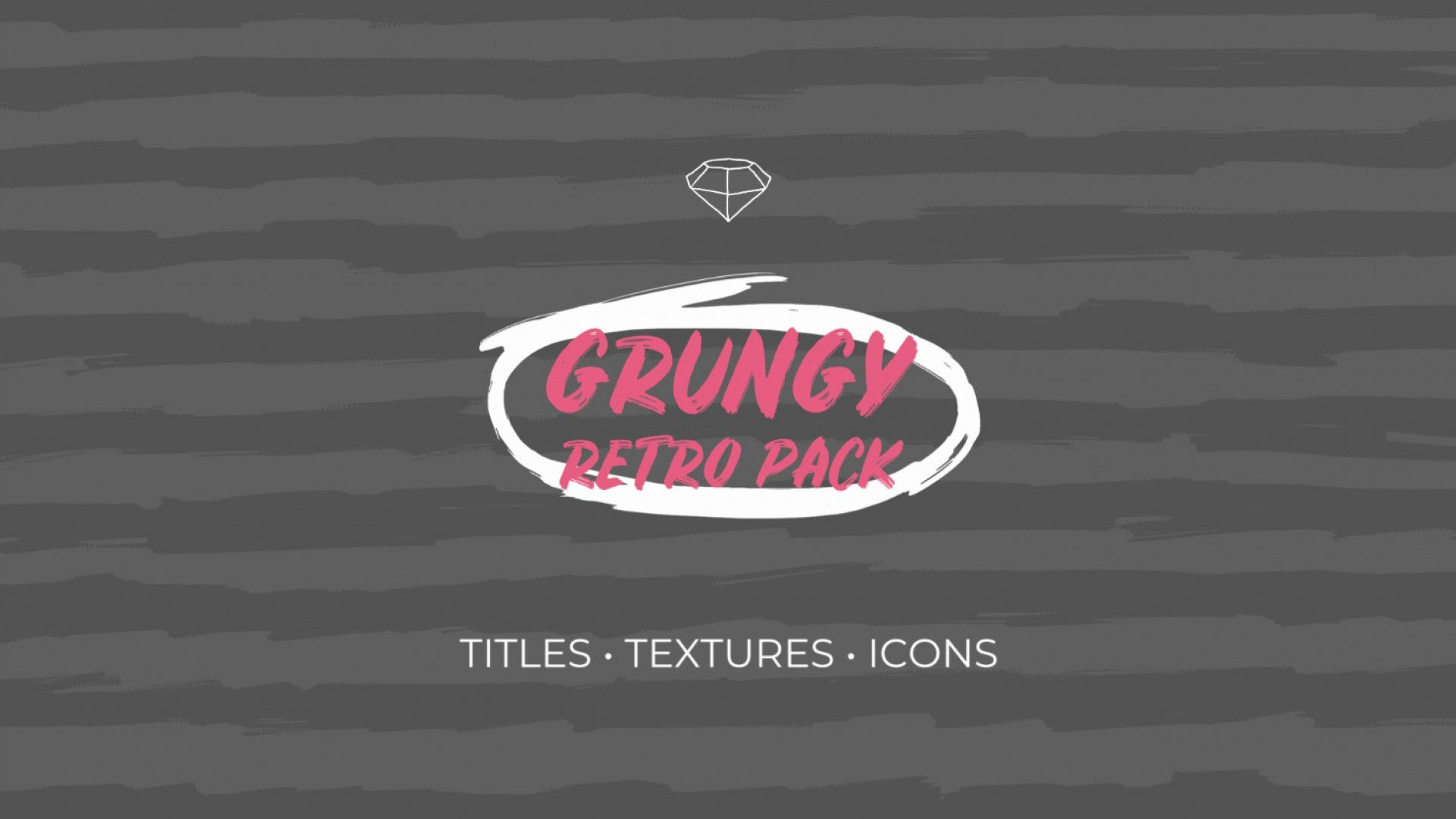 Grungy Retro Pack可爱的手绘亿图网易图库精选PR模板