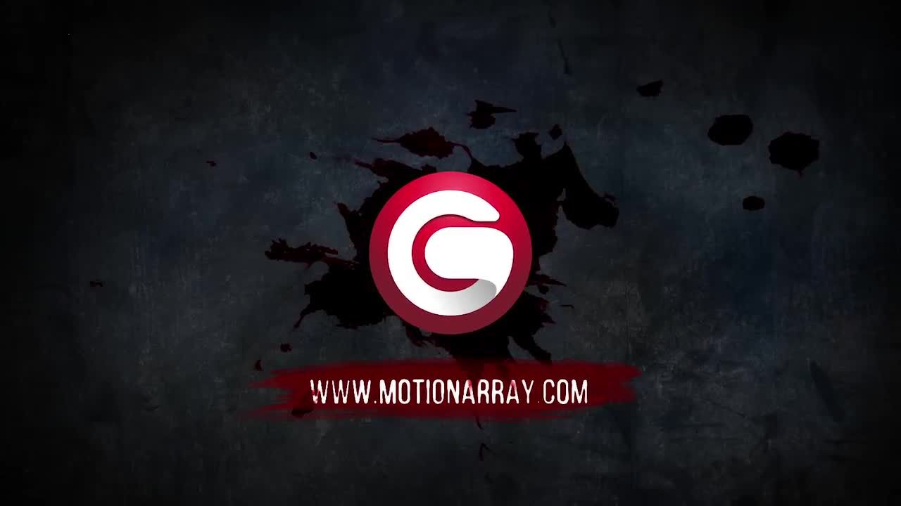 黑暗恐怖效果logo动画素材中国推荐PR模板