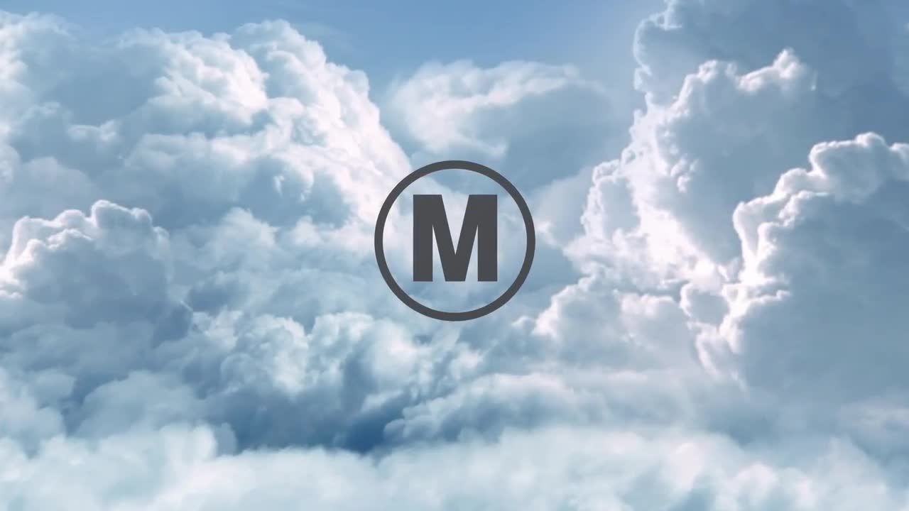 天空云层效果logo展示素材天下推荐PR模板