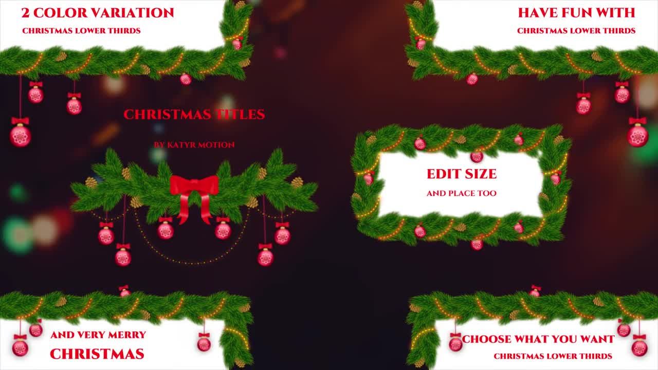 6个圣诞节标题文本动画亿图网易图库推荐PR模板