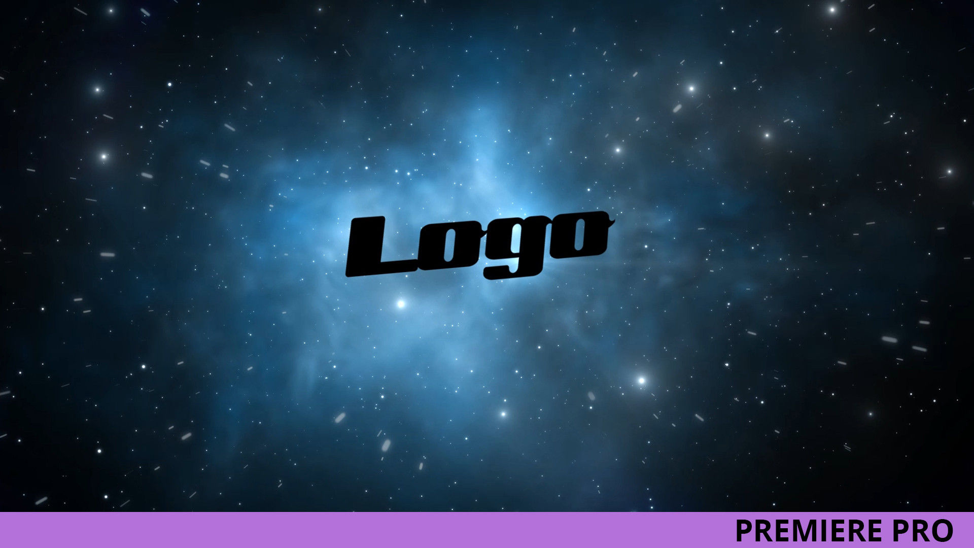 银河系太空标志LOGO展示素材中国推荐PR模板