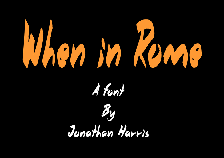 When in Rome font插图