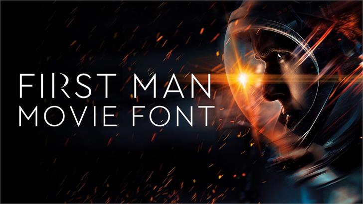 First Man Movie font插图