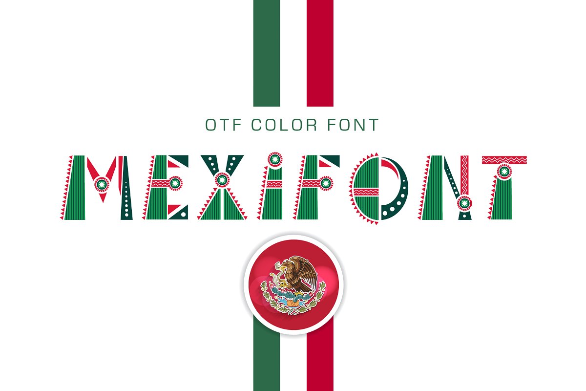 OTF color font Mexifont插图