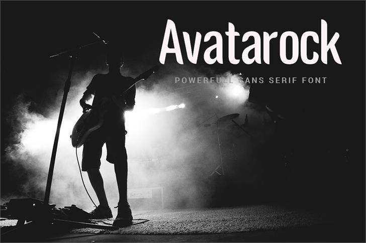 Avatarock font插图