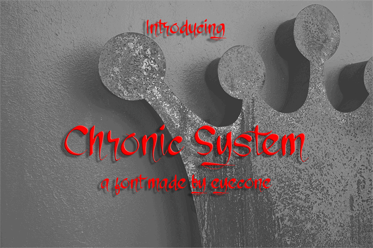 Chronic System font插图