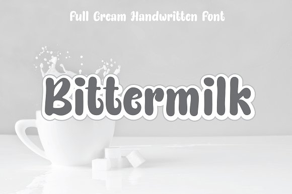 Bittermilk Font插图