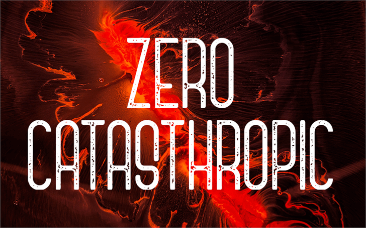 Zero Catasthropic font插图