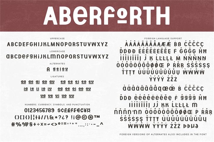 Aberforth font插图2