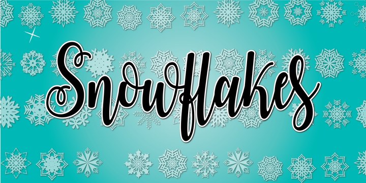Christmas Flakes Font插图3