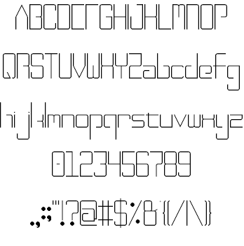 Aegris Outline font插图2
