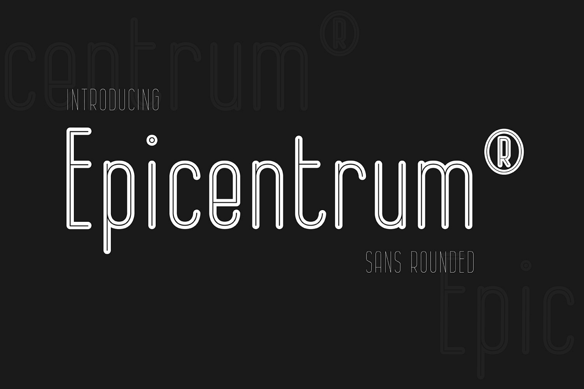 Epicentrum Regular Font插图