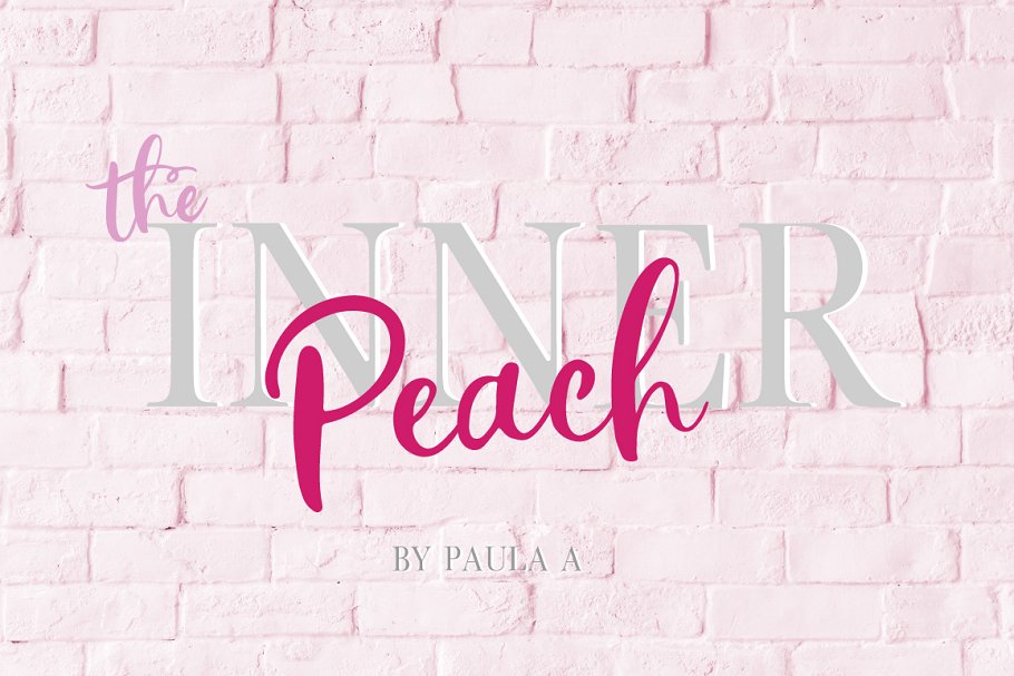 The Inner Peach | Font Duo插图