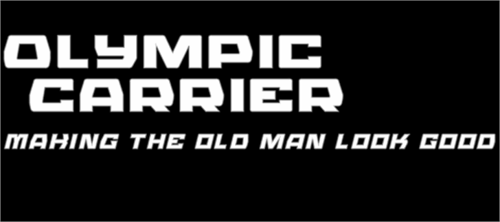 Olympic Carrier font插图1