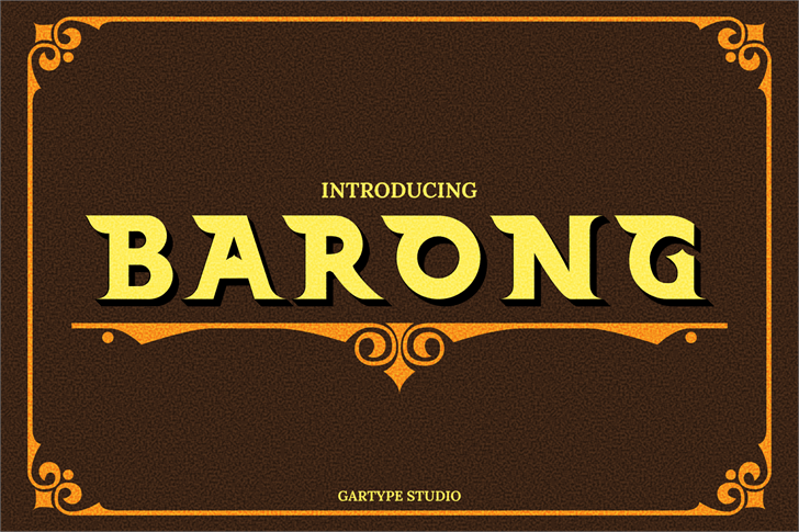 Barong (Demo) font插图