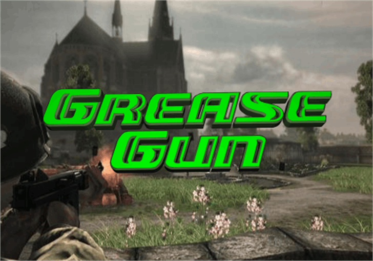 Grease Gun font插图