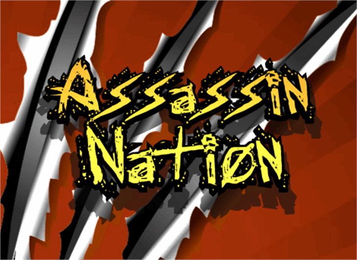 Assassin Nation font插图