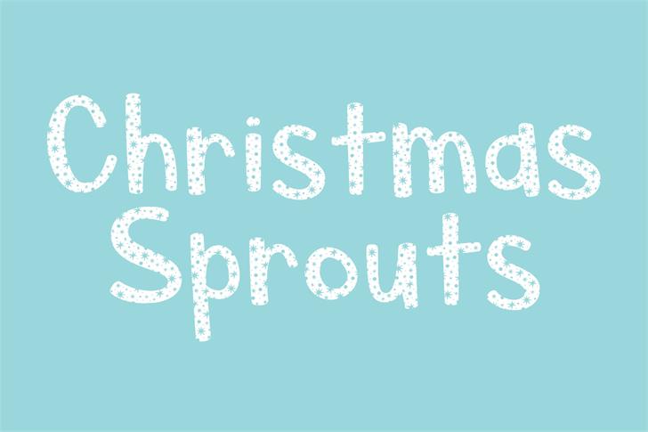 Christmas Sprouts font插图