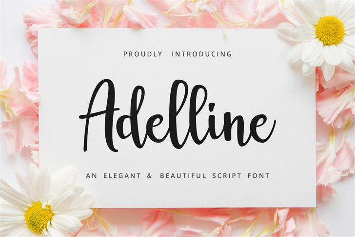 adelline personal use only font插图3