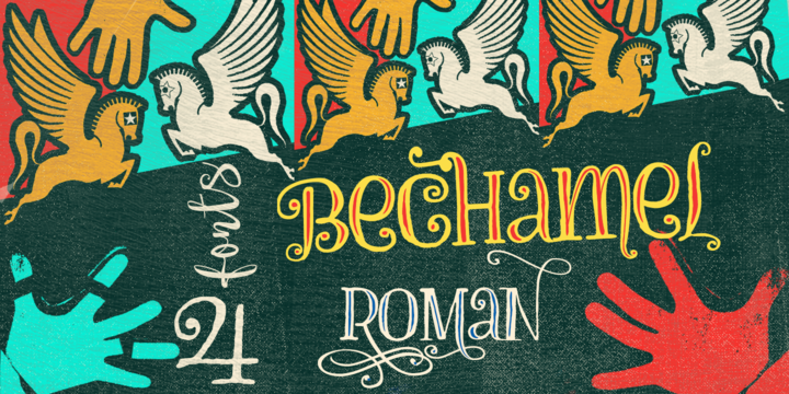 Bechamel Roman Font Family插图