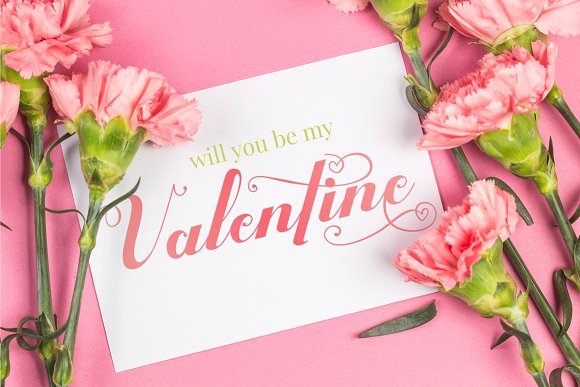 Valentijn – Romantic Font插图2