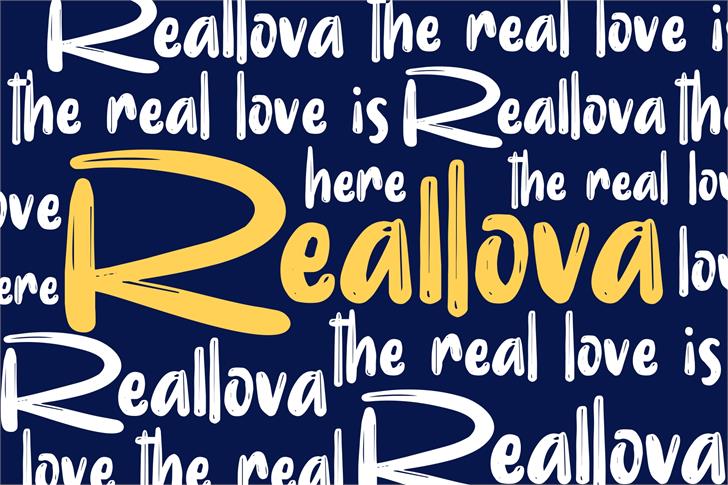 Realova font插图