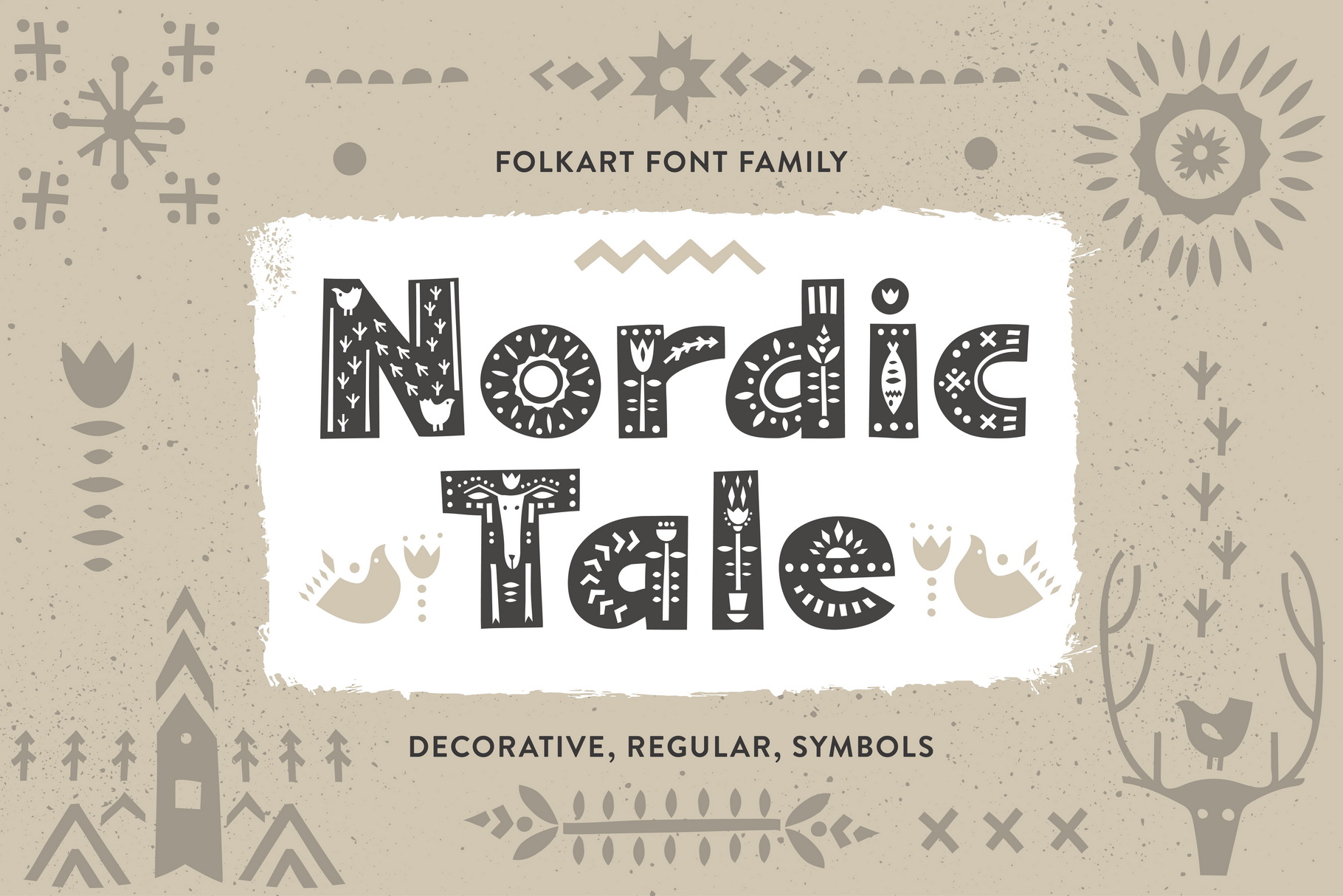Nordic Tale – Folkart Font FamilyOther Font插图