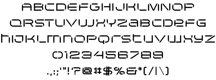 Arkitech Stencil font插图7